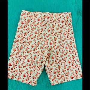 Forever 21 floral spandex shorts
